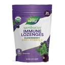 Nature 's Way Sambucus Zinc Lozenges dengan Elderberry dan Vitamin C, Peppermint Flavored, 24 Lozenges