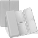 FYY Daily Pill Organizer, 7 Comparts Pill Case Travel Pill Organizer, [Folding Design] Pill Box for Purse Pocket to Hold Vitamin, Cod Liver Oil, Suplemen dan Medication- Grey