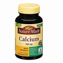 Nature Made Calcium, 500 mg, With Vitamin D, Tablet, 130 Count (Paket 3)