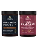 Nutrition Kuno Serbuk Protein Multi Collagen, Unflashing, 45 Servis + Bone Broth Protein, Chocolate, 20 Servings