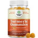 Turmeric Gummies for Adules Peach Flavor - Extra Strength Dukung Gummies with Turmeriic Curcumin with Black Pepper Extract and Ginger - dan Ginger Peach Vitamin for Adults