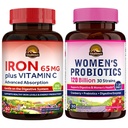 Vitalitown Women Progories & Iron Supplement Bundle