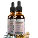 Rejuvicia Health Balanced Femme - Menopause Dukungan untuk Hot Flashes & Perempuan - Pengiriman Liquid untuk Penyimpangan Lebih Baik - Black Cohosh, Dong Quai, Vitex, Maca Root & More!