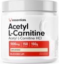Bucked Up Acetyl L- Carnitine 1000mg Powder, Essentials (150 Pelayan, 150g per Kontainer)