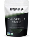 Superfood Terrasoul Organic Chlorella Powder (Dinding Sel Cracked), 6 Ounces