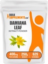 BulkSuplements.com Damiana Extract Powder - Damiana Suplemen, Herbal Suplemen - Vegan & Gluten Free, 400mg per Serving, 250g (8.8 oz) (Paket 1)