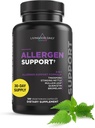Livingood Daily Allergen Support, Natural Allergy Suplemen dengan Vitamin C, Quercetin, Nettle Leaf, Zinc, Bromelain & Tinospora, Non GMO, Vegan, Immune Dukung Formula, 120 Vegetarian Capsules