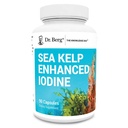 Dr. Berg Sea Kelp Enhanced Iodin - 200 mcg dari Premium Iodium - Seawet Black Termasuk Klamath Blue- Green Algae & Sea Kelp - 90 Capsules