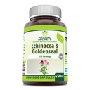 Herbal Secrets Echinacea & Goldenseal Root Supplemen 124; 450 Mg Per Serving 14; 250 Vevgie Capsules 126; Non-GMO 124; Gluten-Free 124; Dibuat di AS (250 Gravgie Capsules)