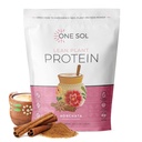 One Sol Lean Plant - Based Protein Powder, Pea & Brown Rice Protein, Low Carb, Vegan Friendly - Gluten, Laktosa, & Soy Free - No Ditambahkan Sugar, Non-GMO, Clean Nutrition, No Bloating (Horchata)