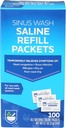 Rite Aid Sinus Wash Refill Kit, Individually Wrapped Saline Packets - 100 Count 124; Nasal / Allergy Relief Saline Solution untuk Neti Pots 124; Nasal Rinse