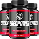 (3 Pack) Erecpower untuk Katup Tambahan Pria, Pil Erecpower Semua Ingrediens Natural, Erecpower Asli Formula, Erecpower Vitamin Dukungan, Review Ericpower, 180 Kasules selama 3 bulan
