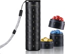 Ankomn Travel Vitamin Organizer - Stackable Daily Organizer with Secure Twist Lid, Airtight & Lighweight for On- TheGo.