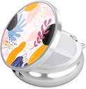 Kotak Nipichsha Pil, Kasus Pil Kecil untuk Purse & Pocket, Penyelenggara Kedokteran Cute, Kontainer Obat Portable untuk Menahan Vitamin, Obat-obatan, Persediaan & Minyak Ikan, Floral Fantasi