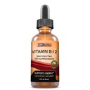 Vitamin B12 Sublinual Liquid Drops - Methylcobalamin, VIT B 12 Supports Energy, Max Absorpsi, 3000mcg Per Serving, 60 Serving, Non-GMO, Vegan Friendful, Diproduksi di Amerika Serikat