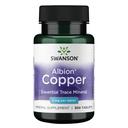Swanson Copper Antioksidant System Red Blood Cell Suplemen Mineral (Copper Chelate) 2 mg 300 Tab (2 Pack)
