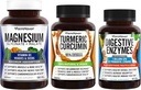 FarmHaven Magnesium Glycinate & Malate Complex w / Vitamin D3 & Turmeric Curcumin dengan BioPerine Black Pepper & Digeptical Enzymes dengan 18 Propulse & Herbs