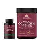 Nutrition kuno Multi Collagen Advanced Capsules, Lean, 90 Count + Multi Collagen Protein Powder, Unflastened, 45 Servis