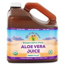 Lily of the Desert Aloe Vera Juice - Organic, Presertive- Free Inner Fillet Aloe Vera Drine with Natural Digetical Enzymes for Gut Health, Hodach Relief, Wellness, Glowing Skin, 128 Fl Oz