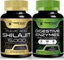 WELLNESS LABSRX Digeptical Enzymes Capsules 126; Shilajit Capsules