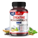 Ultra Creatine Pill 14; Creatine Monohydrate Capsules Enhanced with L- Arginine, L Citruline, Ginseng 14; Dukung Stamina, Energi & Muscle Growth 124; 180 Capsules