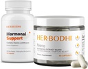 Suplemen Dukungan Meno & Hormonal - Menopause Hormonal Saldo untuk Perempuan (60 Caps) & Hormone Balance untuk Perempuan, PMS Dukungan Suplemen (60 Caps), 2 Item