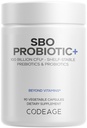 Codeage SBO Progories, 100 Milyar CFU Per Serving, Multi Strain Soil Based Organisme Blend and Organic Ferdied Botanical Blend, Shelf-Stable, 90 Capsules