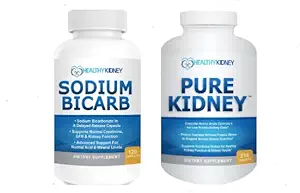 Pure Kidney & Sodium Bicarb 2-Pack Bundle untuk Dukungan Protein & Mendukung Levels Acid Normal