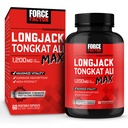 Angkatan Faktor Longjack Tongkat Ali Max untuk Pria Stamina dan Vitalitas Yang Dibuat dengan Tongkat Ali Ekstrak dan Key Natural Ingreasi untuk Absorpsi Superior, 1200mg, 60 Capsules