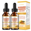 (2 Paket) Glucosamin Chondroitin MSM Dukungan Kesehatan Gabungan - Chondroitin Sulfate Sumeric Sumeric Turmeric, Quercetin, Bromelain, MSM Minyak