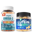Gula Free Lutein 20mg 40mg & Vegan Omega3 Gummies 1280mg