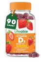 Vitamin D Gummi untuk Orang Dewasa; 5000 IU 124; Great Tasting D3 Vitamin 124; Imune Dukungan dan Sehat Bones Vitamin D Supplemen untuk Pria, Perempuan 124; 90 Gummies 126; Keselamatan