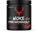 Bucked Up - Woke - HIGH STIM Pre Workout - Best Tasting - Focus Nootropic, Pompa, Kekuatan dan Pertumbuhan, 30 Pelayan (Blood Raz)