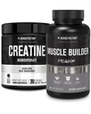 Jacked Factory Creatine Monohydrate Powder 150g - Creatine Supplement for Muscle Growth, Increased Strength & Essentials Muscle Builder - Daily Muscle Builder with PeakATP (30 Kapsules)