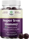Extra Strongth Gummies for Women and Men - Vegan Harian Iron Gummy No Artificial Flavors