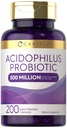 Carlyle Acidoblicus Probiotic Capsules for Women and Men 124; 500 Juta CFU 124; 200 Pil-124; Lacnaillus Suppplemen 124; Non-GMO dan Gluten Free