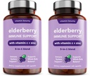Vitamin Bounty Elderberry Immune Dukungan - dengan Zinc, Vitamin C & Echinacea, Tingkat lanjut 5-in- 1 Blend, powerful Antioksidant, Supports Whole Body Balance, Non-GMO - 60 Capsules, 2 Pack