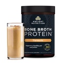 Kubah Nuklir Kuno, Cage Free, Powder Protein Bone Broth, 20g Protein, Collagen Peptides Hydrolyzed, Keto & Paleo Friendly, Supports Joint & Gut Health, Turmeric, 20 Pelayan