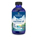 Nordic Cod Liver Oil, Unfeared - 8 oz - 1060 mg Total Omega-3 dengan EPA & DHA - Heart & Heart & Brain Health, Healthy, Overall Wellness - Non-GMO - 48 Servings