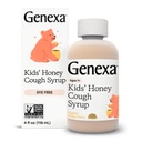 Genexa Kids 'Organic Honey Cugh Syrup, Dye Free, 0% Artificial Addicitive, Children' s Cuugh Remedy for Kids 2-11, Sothing Natural Honey Flavor, Gluten Free, & Non-GMO 4 flf oz