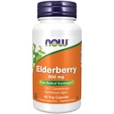 Sekarang Makanan Suplemen, Elderberry (Sambucus Negro) 500 mg, 10: 1 Konsentrasi, 60 Veg Capsules