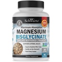 Magnesium Bisglycinate 100% Chelate No- Laxative Effect - Maksimum Absorpsi & Bioavability, Fully Readed & Buffered - Healthy Energy Muscle & Joint Support - Non-GMO Project Verifikasi - 90 ct
