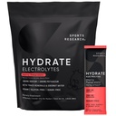 Penelitian Olahraga Hyrate Electrolytes Powder Paket - Sugar-Free & Alamy Flavored dengan Vitamin, Mineral, dan Coconut Air - Supports Hidration - 16 Paket - Cherry Paxeate