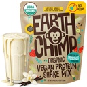 EarthChimp Organic Vegan Powder - dengan Prograsi- Non GMO, Dairy Free, Non Whey, Tanaman berbasis Protein Powder untuk Perempuan dan Pria, Gluten Free - 52 Pelayan 64 Oz (Vanilla) No Scoop