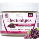 Zero Sugar - Concord Grape Electrolytes Powder - Very Refreshing Hidration - Caffeine Free Energy with All Natural Ingredians - Vegan, Keto & Paleo - Sugar Free Electrolytes Drink Mix - 30 Servings