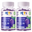 Pets Purest Glucosamin Chondroitin Gummies dengan MSM & Elderberry Extra Strength - Dukungan Bersama, Suplemen Dukungan Ammune Antioksidant untuk Dewasa, Pria & Perempuan.