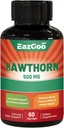 Hawthorn Berry Capsules- Antioksidant, Circulation Support - Hawthorne Suplemen - 60 Capsules Vegan, Non- GMO