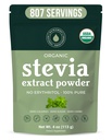 100% Powder Pure Stepsia, 4 oz, Memuaskan Sweet Crauges, Lembar Gula Darah Mandi untuk Diabetik, Bulk Powtered Stevia Ekstrak Sweetener untuk Better Baking & Beverages, 800 + Servings oleh NatariSweet