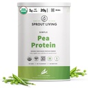 Sprout Living Organic Pea Protein Powder, Unflashing, 20 Grams of Plant Based Organic Protein Powder Without Artificial Sweeteners, Non Dairy, Non-GMO, Vegan, Gluten Free (2 Pound, 38 Pelayan)