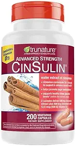 OProCyn Tru Nature Cinsulin Advanced Power Cinnamon Extract 500mg, 200 Vegetarian Capsules